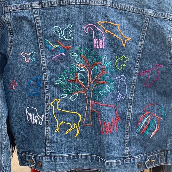 Vintage Hand Embroidered Levi’s Demon Jacket - Picture 2 of 3